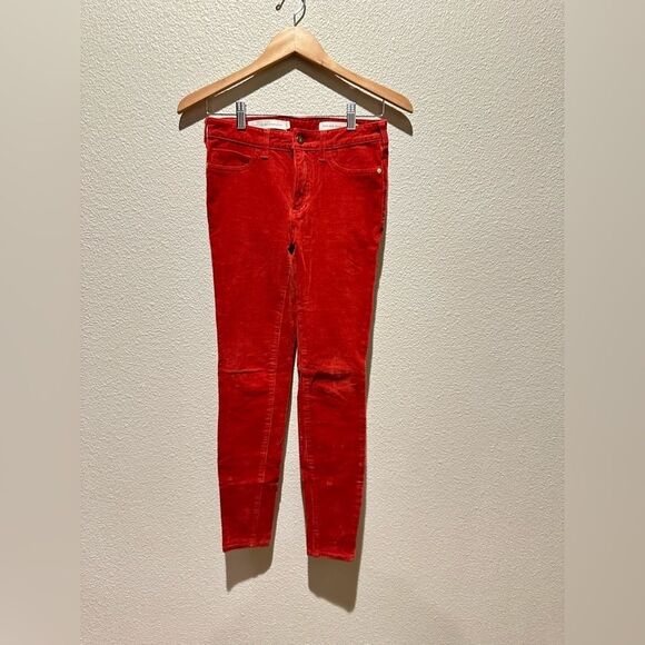 Pilcro and the Letter Press Burnt Orange High Rise Skinny Size 26 - Picture 1 of 11